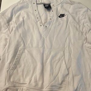 White Nike hoodie Size Medium